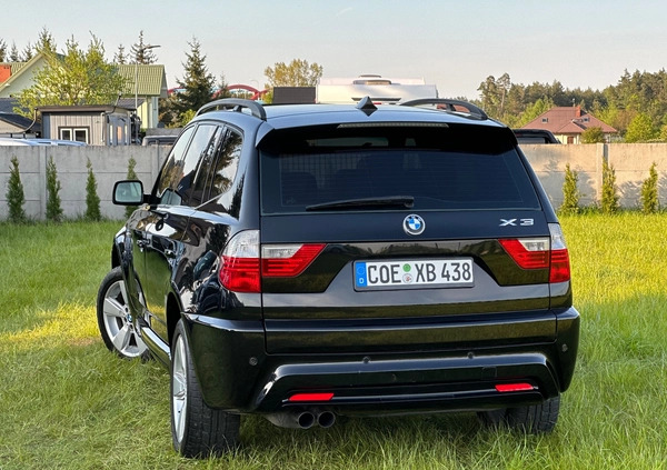 BMW X3 cena 41900 przebieg: 237000, rok produkcji 2007 z Węgorzewo małe 781